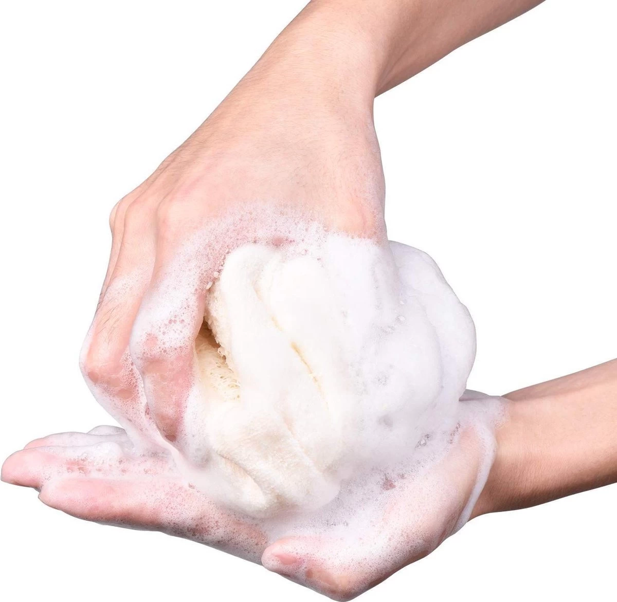 Merkloos Luxe Katoen En Loofah Naturel Douche Spons - Scrub - Massage - 100% Duurzaam - Badspons - Eco 10 Merkloos Luxe Katoen En Loofah Naturel Douche Spons - Scrub - Massage - 100% Duurzaam - Badspons - Eco - Afbeelding 10