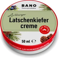 Bano Latschenkiefer | Originele Latschenkiefer Zalf | Bruiningsolie | Mountain Pine | Latschenkiefer Salbe | Skilerarenvet |Tiroler Latschenkiefer | Arlberger Latschenkiefer | 50 Ml | Creme