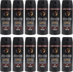AXE Dark Temptation Deodorant / Bodyspray - 12x 150 Ml - Voordeelverpakking