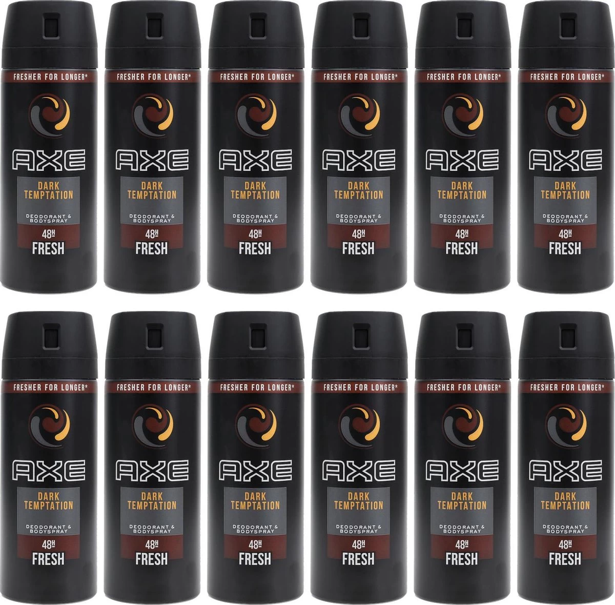AXE Dark Temptation Deodorant / Bodyspray - 12x 150 Ml - Voordeelverpakking 1 AXE Dark Temptation Deodorant / Bodyspray - 12x 150 Ml - Voordeelverpakking