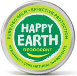 Happy Earth 100% Natuurlijke Deodorant Balm Bergamot 45 Gr 24 Happy Earth 100% Natuurlijke Deodorant Balm Bergamot 45 Gr -Lichaamsverzorging 1200x1192 1