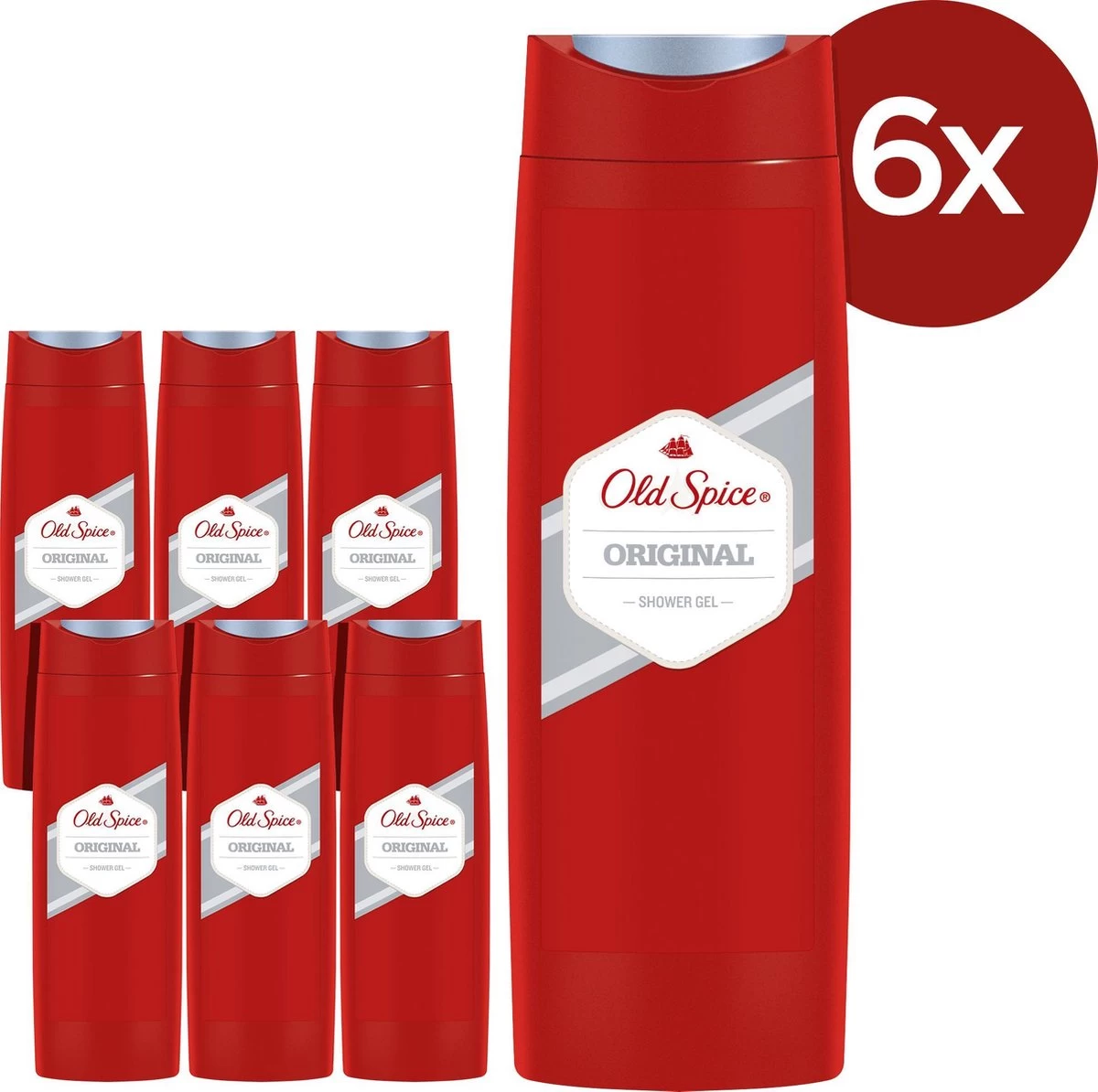 Old Spice Original - Voordeelverpakking 6x250ml - Douchegel 1 Old Spice Original - Voordeelverpakking 6x250ml - Douchegel