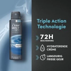 Dove Men+Care Advanced Clean Comfort Anti-Transpirant Deodorant Spray - 6 X 150 Ml - Voordeelverpakking -Lichaamsverzorging 1200x1200 1123
