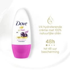 Dove Go Fresh Açaí Berry & Waterlily Anti-Transpirant Deodorant Roller - 6 X 50 Ml - Voordeelverpakking -Lichaamsverzorging 1200x1200 1198