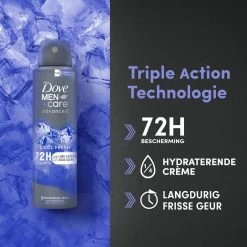 Dove Men+Care Advanced Cool Fresh Anti-Transpirant Deodorant Spray - 6 X 150 Ml - Voordeelverpakking -Lichaamsverzorging 1200x1200 1249