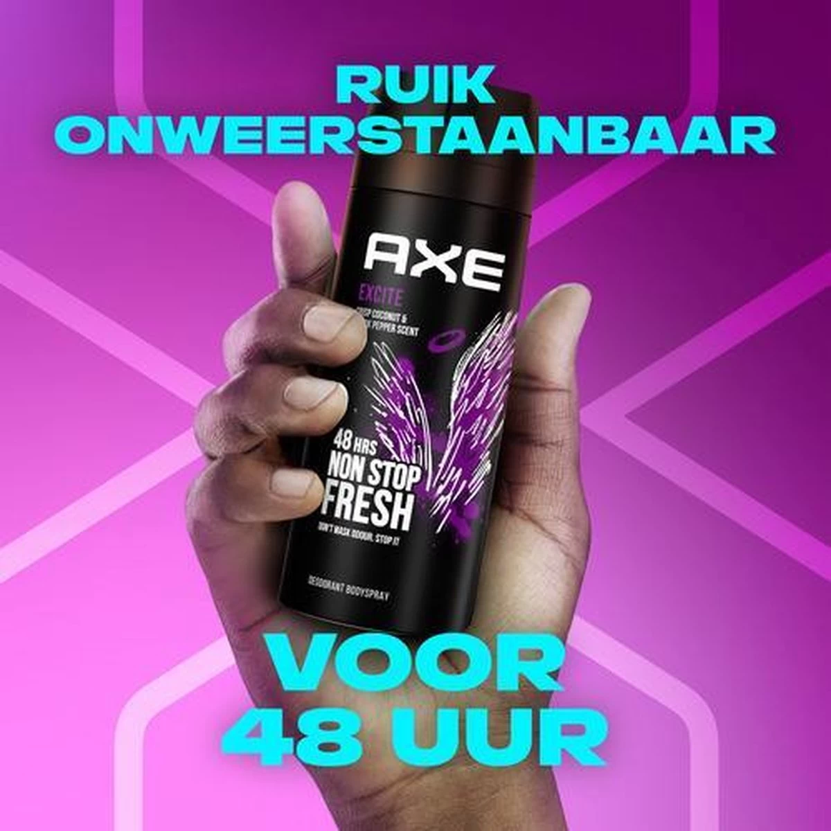 Axe Excite Bodyspray Deodorant - 6 X 150 Ml - Voordeelverpakking 6 Axe Excite Bodyspray Deodorant - 6 X 150 Ml - Voordeelverpakking - Afbeelding 6