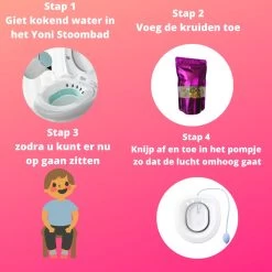 Vaginale Stoombad- Inclusief Natuurlijke Kruiden - (BPA Vrij) Vaginale Gezondheid - Helpt Tegen Geur En Schimmelinfecties - Vagina Verzorging / Reiniging -Lichaamsverzorging 1200x1200 142