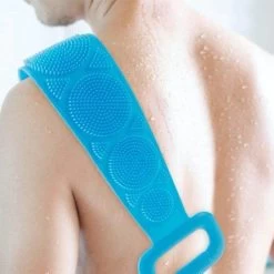 Merkloos Rug Scrubber - Doucheborstel - Lange Lichaamsborstel - Dubbelzijdig Design - 70CM - Rugborstel - Krabber - Douche - Bad - Badborstel - Rug Krabber Siliconen - Massage Borstel - Bath Towel - Back Scrubber - -Lichaamsverzorging 1200x1200 395