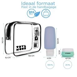 TRVLMORE Reisflesjes Met Etui - Navulbaar - Transparant - 6 Stuks 16 TRVLMORE Reisflesjes Met Etui - Navulbaar - Transparant - 6 Stuks -Lichaamsverzorging 1200x1200 406