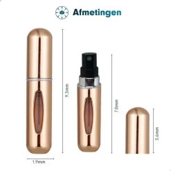 Merkloos Mini Parfum Flesje - Goud - Lipstick Formaat - Navulbare Parfum Verstuiver -Lichaamsverzorging 1200x1200 413