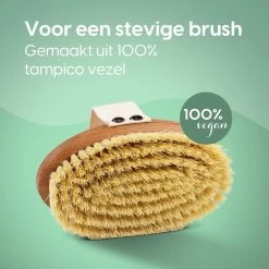 100% Vegan Lichaamsborstel - 0% Plastic - Dry Brushing Badborstel/Droogborstel/Doucheborstel/Huidborstel - Beukenhout -Lichaamsverzorging 1200x1200 417