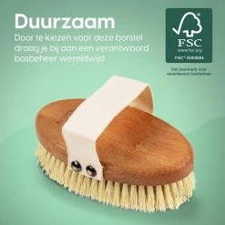 100% Vegan Lichaamsborstel - 0% Plastic - Dry Brushing Badborstel/Droogborstel/Doucheborstel/Huidborstel - Beukenhout -Lichaamsverzorging 1200x1200 420