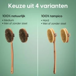 100% Vegan Lichaamsborstel - 0% Plastic - Dry Brushing Badborstel/Droogborstel/Doucheborstel/Huidborstel - Beukenhout -Lichaamsverzorging 1200x1200 423