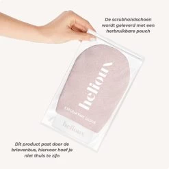Helioux® Exfoliating Glove - Scrub Handschoen Washand - Voor Lichaam & Gezicht - Verwijderen Van Dode Huidcellen Of Zelfbruiner - Roze - Pink -Lichaamsverzorging 1200x1200 428