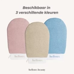 Helioux® Exfoliating Glove - Scrub Handschoen Washand - Voor Lichaam & Gezicht - Verwijderen Van Dode Huidcellen Of Zelfbruiner - Roze - Pink -Lichaamsverzorging 1200x1200 431