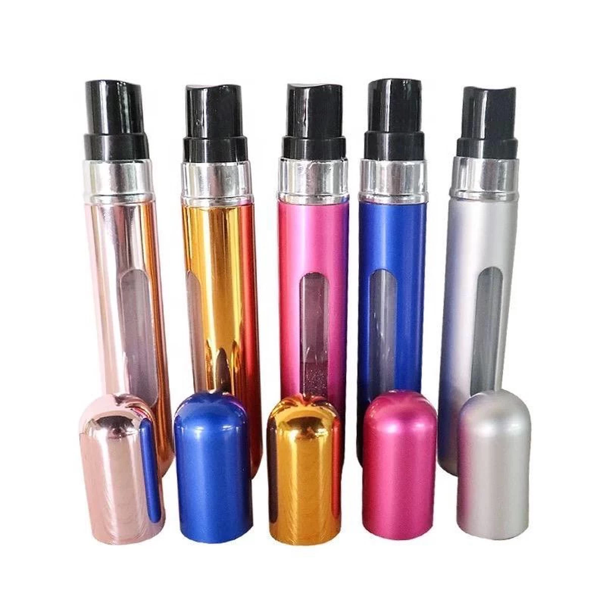 Mini Parfum Flesje 5 Stuks- Navulbaar| Travel Formaat Navulbare Parfum Verstuiver-Lipstick Formaat/ LOUZIR 2 Mini Parfum Flesje 5 Stuks- Navulbaar| Travel Formaat Navulbare Parfum Verstuiver-Lipstick Formaat/ LOUZIR - Afbeelding 2