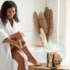 100% Natuurlijke Lichaamsborstel - 0% Plastic - Dry Brushing Badborstel/Droogborstel/Doucheborstel/Huidborstel - Beukenhout -Lichaamsverzorging 1200x1200 463