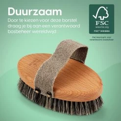 100% Natuurlijke Lichaamsborstel - 0% Plastic - Dry Brushing Badborstel/Droogborstel/Doucheborstel/Huidborstel - Beukenhout -Lichaamsverzorging 1200x1200 464