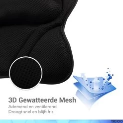 TIGIOO Luxe Home Spa Badkussen Small - Zwart Kussen Voor In Bad - Met 6 Zuignappen - Extra Comfort -Lichaamsverzorging 1200x1200 471