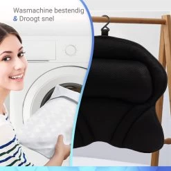 TIGIOO Luxe Home Spa Badkussen Small - Zwart Kussen Voor In Bad - Met 6 Zuignappen - Extra Comfort -Lichaamsverzorging 1200x1200 472