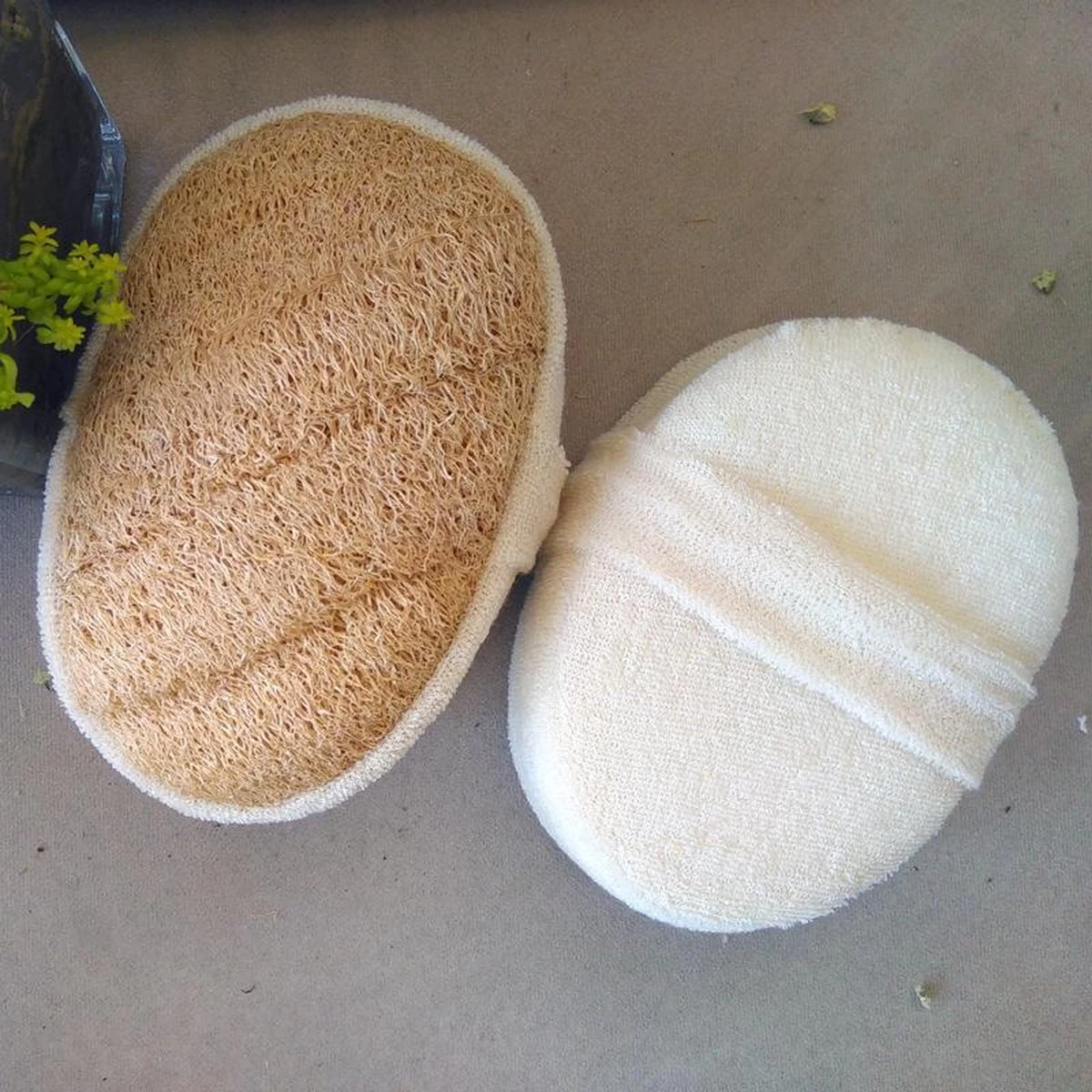Merkloos Luxe Katoen En Loofah Naturel Douche Spons - Scrub - Massage - 100% Duurzaam - Badspons - Eco 9 Merkloos Luxe Katoen En Loofah Naturel Douche Spons - Scrub - Massage - 100% Duurzaam - Badspons - Eco - Afbeelding 9