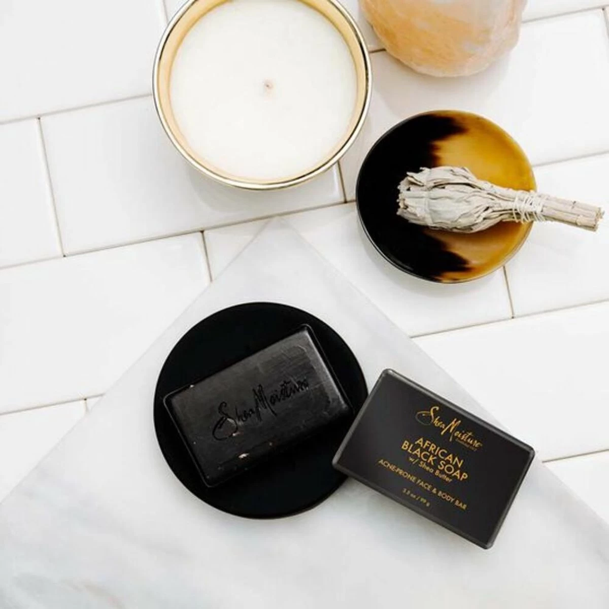 Shea Moisture African Black Soap - Soap Bar - 230 Gr 3 Shea Moisture African Black Soap - Soap Bar - 230 Gr - Afbeelding 3