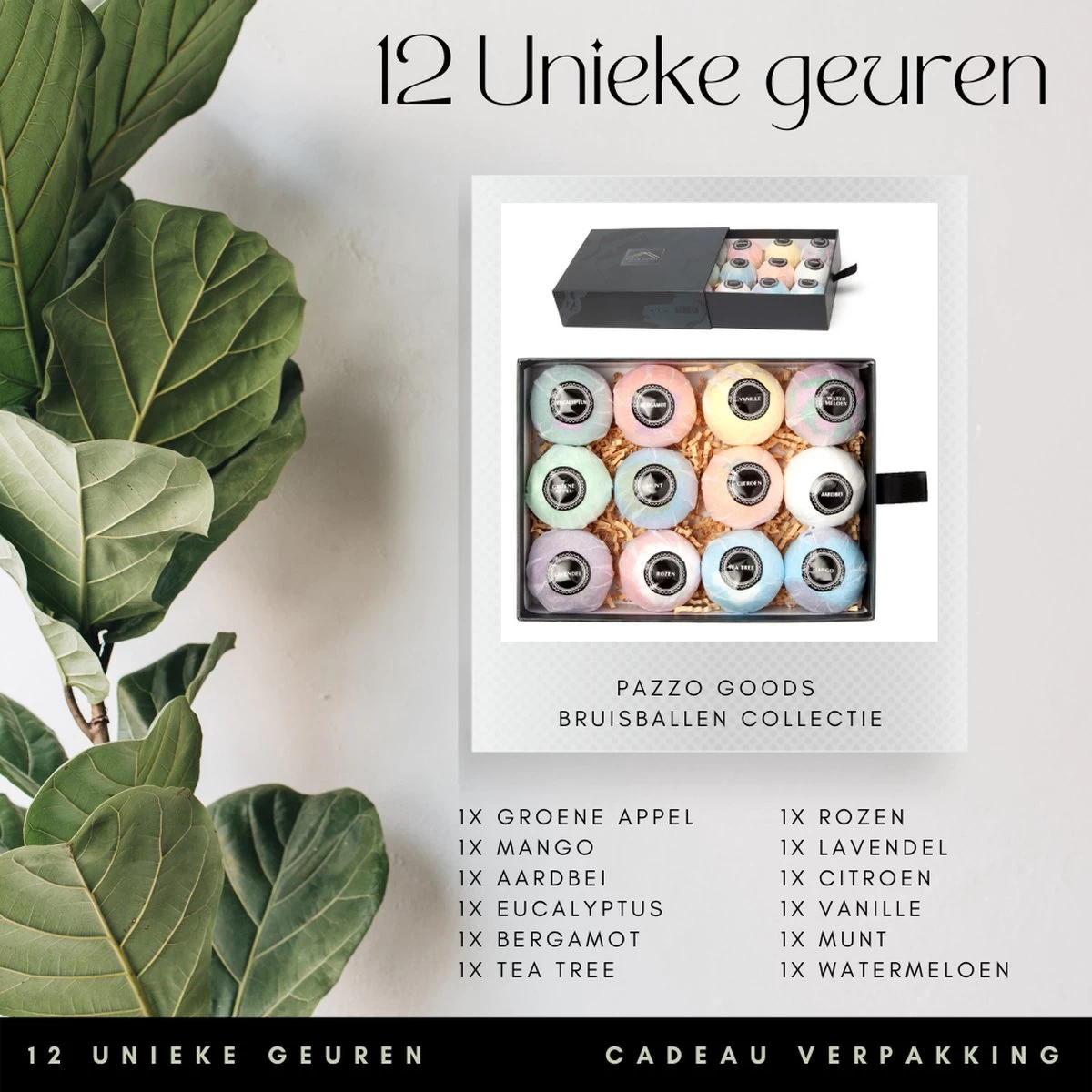 Bruisballen - 12 Stuks - XL Formaat - 12 Verschillende Geuren - Cadeau - 100 % Natuurlijk 2 Bruisballen - 12 Stuks - XL Formaat - 12 Verschillende Geuren - Cadeau - 100 % Natuurlijk - Afbeelding 2