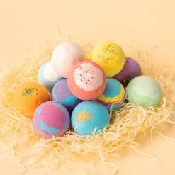 Nixnix - Bath Bombs 12 Stuks - Bruisballen Voor In Bad - 12 Etherische Aroma Bad Bommen - Giftset - Cadeau - 60g Per Stuk - Bruis Ballen Bad - Badballen -Lichaamsverzorging 1200x1200 913
