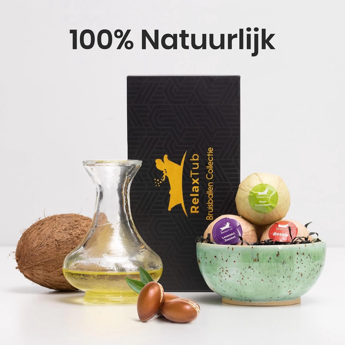 RelaxTub® Bruisballen - Bruisballen Voor Bad - Natuurlijke Kokosboter & Arganolie - Bath Bombs - Badbom - Badballen - Dierproefvrij - 8 X 80g XL Formaat - Inclusief Luxe Cadeauverpakking - Geschikt Voor Volwassene & Kind 4 RelaxTub® Bruisballen - Bruisballen Voor Bad - Natuurlijke Kokosboter & Arganolie - Bath Bombs - Badbom - Badballen - Dierproefvrij - 8 X 80g XL Formaat - Inclusief Luxe Cadeauverpakking - Geschikt Voor Volwassene & Kind - Afbeelding 4
