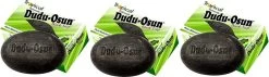 Dudu Osun Pure Organic African Black Soap 150g(Pack Of 3) - Effective For Acne Treatment, Eczema, Dry Skin, Scar Removal, Dandruff, Pimples Mark Removal, Anti-fungal Face & Body Wash