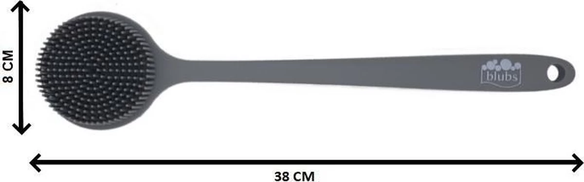 Blubs® Badborstel - Dry Brush - Grijs 9 Blubs® Badborstel - Dry Brush - Grijs - Afbeelding 9
