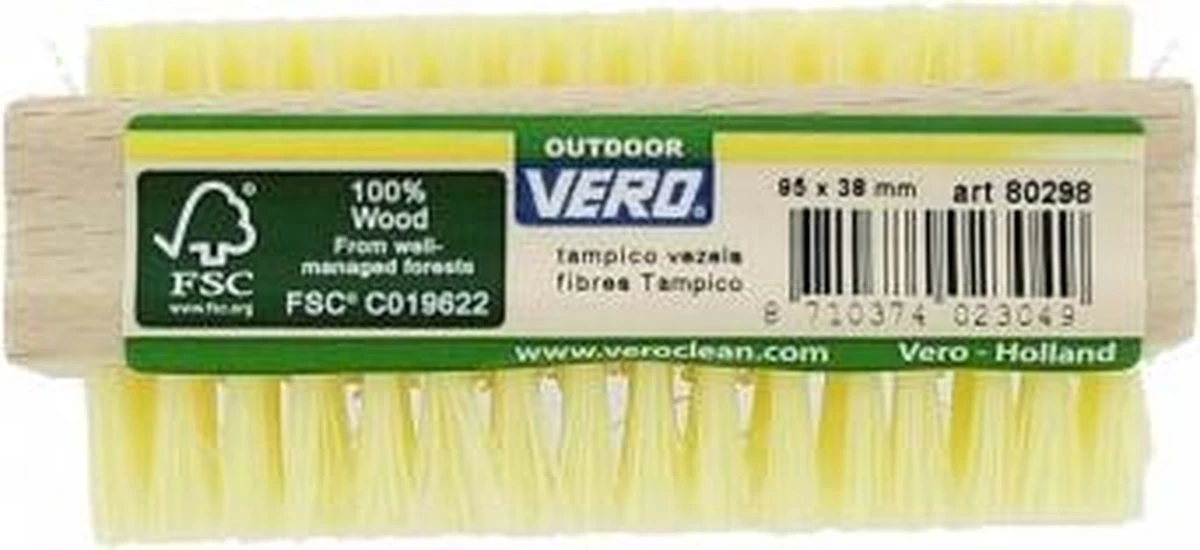 Vero Nagelborstel Dubbel - FSC Hout 5 Vero Nagelborstel Dubbel - FSC Hout - Afbeelding 5