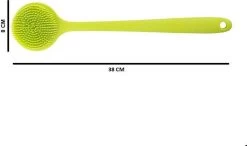 Blubs® – Badborstel – Dry Brush – Rug Scrubber – Lichaamsborstel – Rugborstel Douche Met Steel – Huidborstel – Rugborstel Kunststof – Badborstel Met Steel – Doucheborstel Met Steel – Siliconen Borstel – Droogborstel – Massage – Groen -Lichaamsverzorging 1200x709