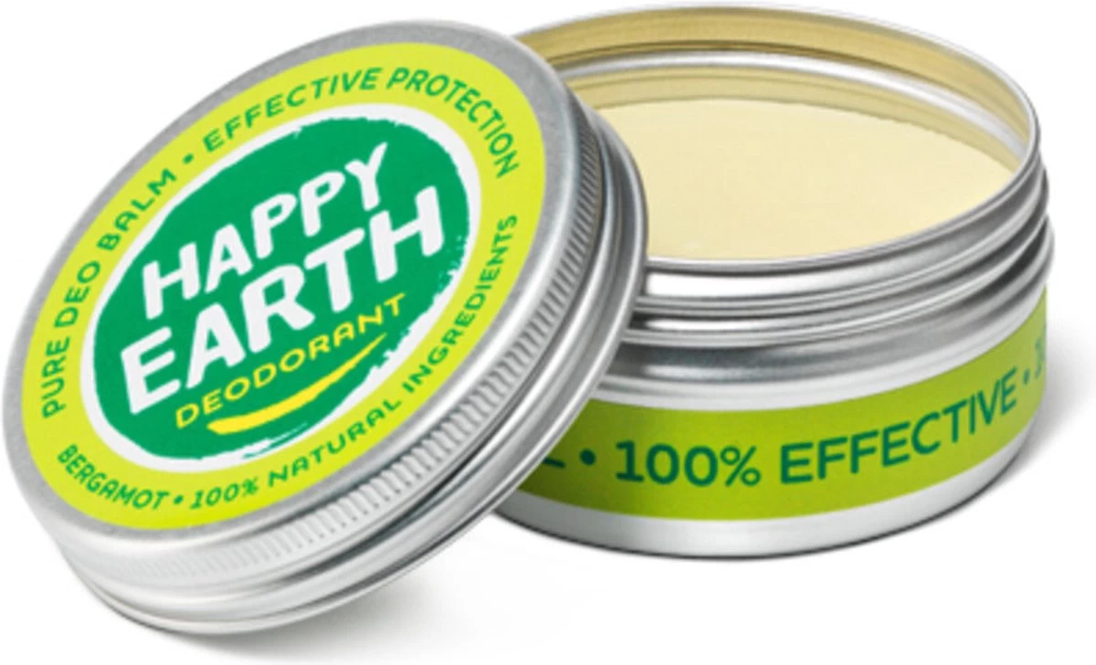 Happy Earth 100% Natuurlijke Deodorant Balm Bergamot 45 Gr 5 Happy Earth 100% Natuurlijke Deodorant Balm Bergamot 45 Gr - Afbeelding 5
