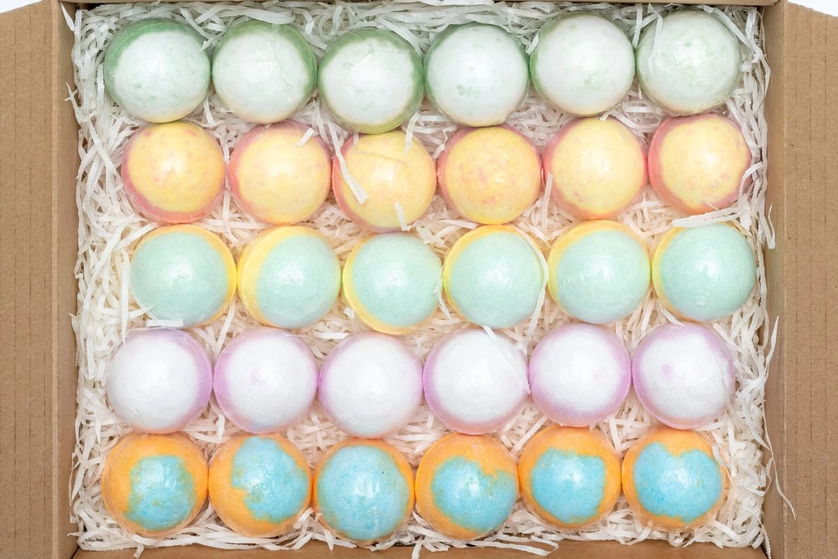 Bruisballen - 30 Stuks - 5 Verschillende Geuren - Voor In Bad - Etherische Oliën - Aromatherapie - Badballen - Badparels 3 Bruisballen - 30 Stuks - 5 Verschillende Geuren - Voor In Bad - Etherische Oliën - Aromatherapie - Badballen - Badparels - Afbeelding 3