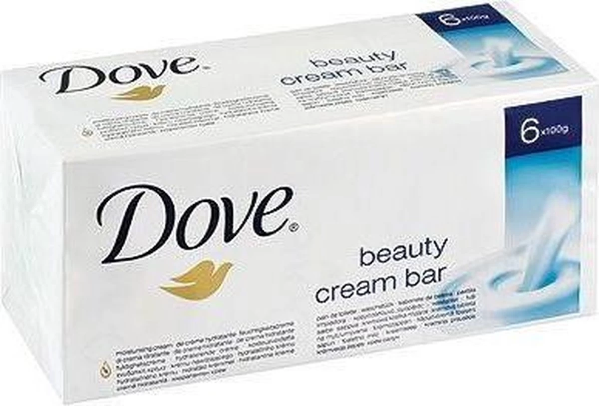 Dove Zeep Original / Beauty Cream Bar - 6 X 100 Gram 1 Dove Zeep Original / Beauty Cream Bar - 6 X 100 Gram