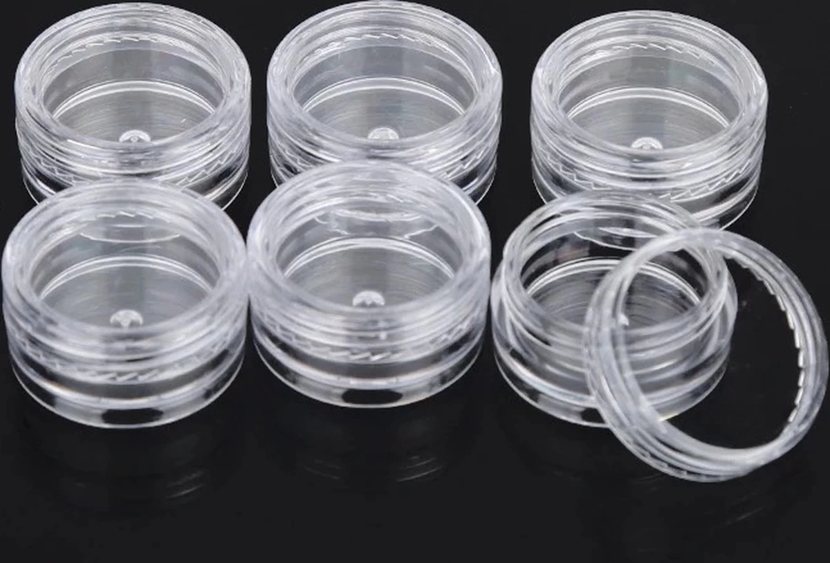 6 Mini Crème Potjes - Proefjes - 3 Grams Potjes - Proef Potjes - Monster Potjes - Cosmetica Potjes - Potjes Met Deksel Plastic 2 Gram- Sample Potjes - Lege Potjes Met Deksel -Zalfpotjes - Plastic Potjes Met Deksel - Potjes Met Schroefdop 1 6 Mini Crème Potjes - Proefjes - 3 Grams Potjes - Proef Potjes - Monster Potjes - Cosmetica Potjes - Potjes Met Deksel Plastic 2 Gram- Sample Potjes - Lege Potjes Met Deksel -Zalfpotjes - Plastic Potjes Met Deksel - Potjes Met Schroefdop