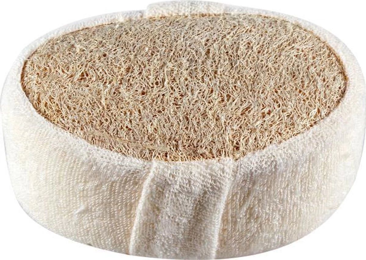 Merkloos Luxe Katoen En Loofah Naturel Douche Spons - Scrub - Massage - 100% Duurzaam - Badspons - Eco 7 Merkloos Luxe Katoen En Loofah Naturel Douche Spons - Scrub - Massage - 100% Duurzaam - Badspons - Eco - Afbeelding 7
