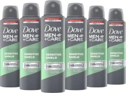 Dove Men+Care Sensitive Shield Anti-Transpirant Deodorant Spray - 6 X 150 Ml - Voordeelverpakking