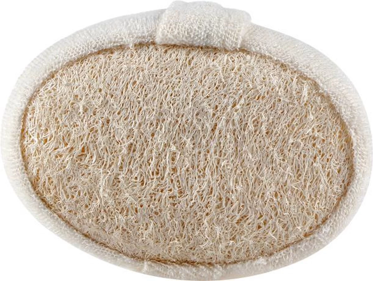 Merkloos Luxe Katoen En Loofah Naturel Douche Spons - Scrub - Massage - 100% Duurzaam - Badspons - Eco 2 Merkloos Luxe Katoen En Loofah Naturel Douche Spons - Scrub - Massage - 100% Duurzaam - Badspons - Eco - Afbeelding 2