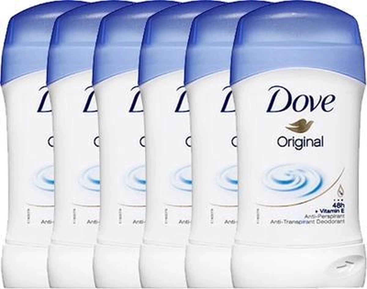 Dove Women Original - 6 X 40 Ml - Deodorant Stick 2 Dove Women Original - 6 X 40 Ml - Deodorant Stick - Afbeelding 2
