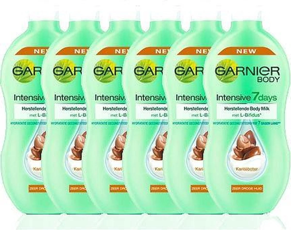 Garnier SkinActive Body Body Intensive 7 Days Karite - 6 X 400ml- Bodymilk 5 Garnier SkinActive Body Body Intensive 7 Days Karite - 6 X 400ml- Bodymilk - Afbeelding 5