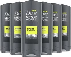 Dove Men+Care Sport Active Fresh - 6 X 250 Ml - Voordeelverpakking