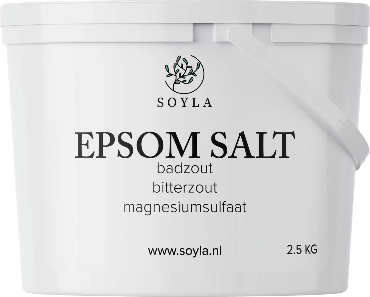 Epsom Zout - 2,5 KG - Badzout - Epsom Salt - Magnesiumsulfaat 1 Epsom Zout - 2,5 KG - Badzout - Epsom Salt - Magnesiumsulfaat