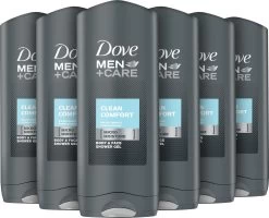 Dove Men+Care Clean Comfort Douchegel - 6 X 400 Ml - Voordeelverpakking
