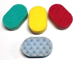 Martini Massagespons - Voordeelset 3 Stuks - 3 Verschillende Kleuren - Afmeting: 14 Cm X 9 Cm X 4.5 Cm.