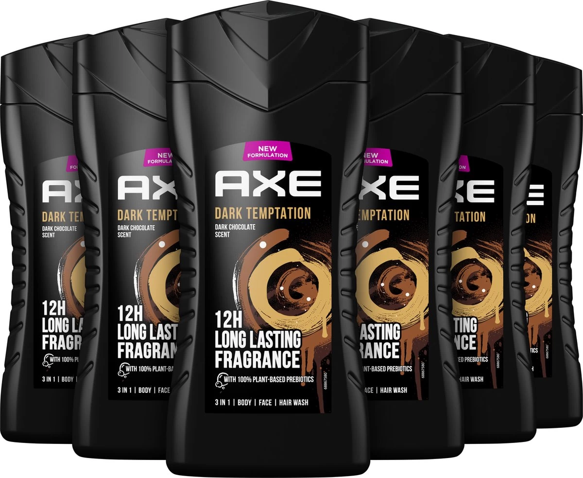 Axe Dark Temptation 3-in-1 Douchegel - 6 X 250 Ml - Voordeelverpakking 2 Axe Dark Temptation 3-in-1 Douchegel - 6 X 250 Ml - Voordeelverpakking - Afbeelding 2