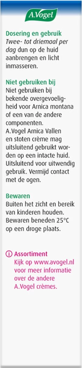 A.Vogel Arnica Vallen En Stoten Crème - Verzorgt De Blauwverkleurde Huid - 30 G 3 A.Vogel Arnica Vallen En Stoten Crème - Verzorgt De Blauwverkleurde Huid - 30 G - Afbeelding 3