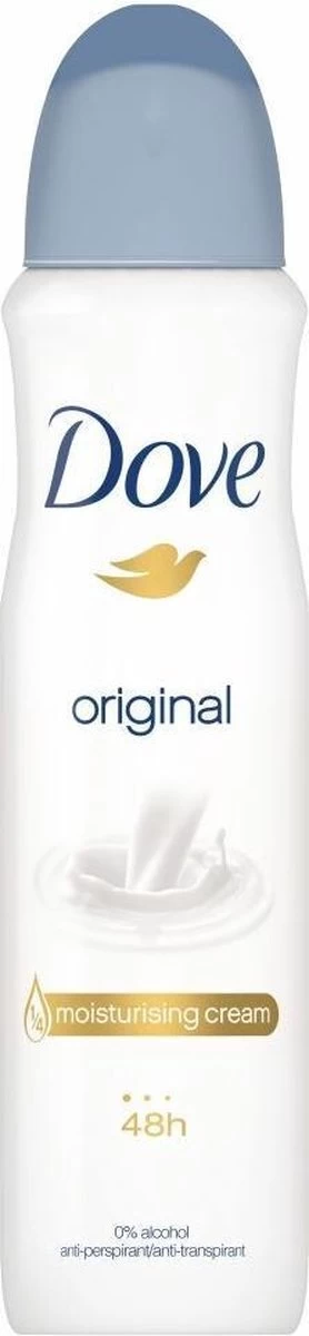 Dove Original Anti-transpirant Spray Vrouw - 6 X 150 Ml - Voordeelverpakking 11 Dove Original Anti-transpirant Spray Vrouw - 6 X 150 Ml - Voordeelverpakking - Afbeelding 11