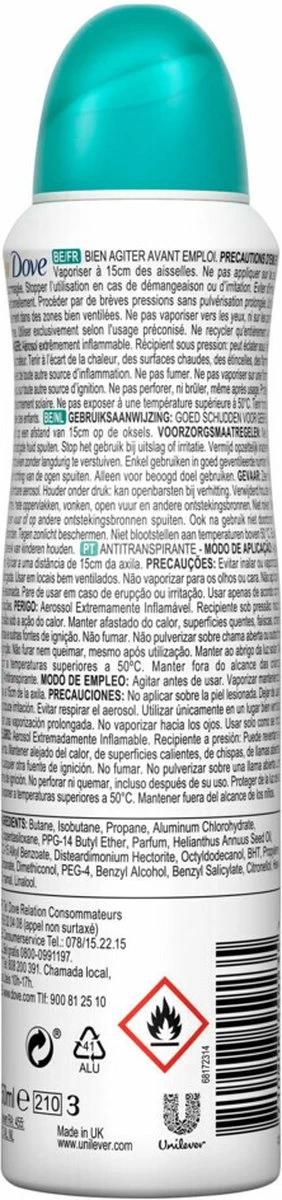 Dove Go Fresh Pear & Aloë Vera Anti-transpirant Deodorant - 6 X 150 Ml - Voordeelverpakking 2 Dove Go Fresh Pear & Aloë Vera Anti-transpirant Deodorant - 6 X 150 Ml - Voordeelverpakking - Afbeelding 2